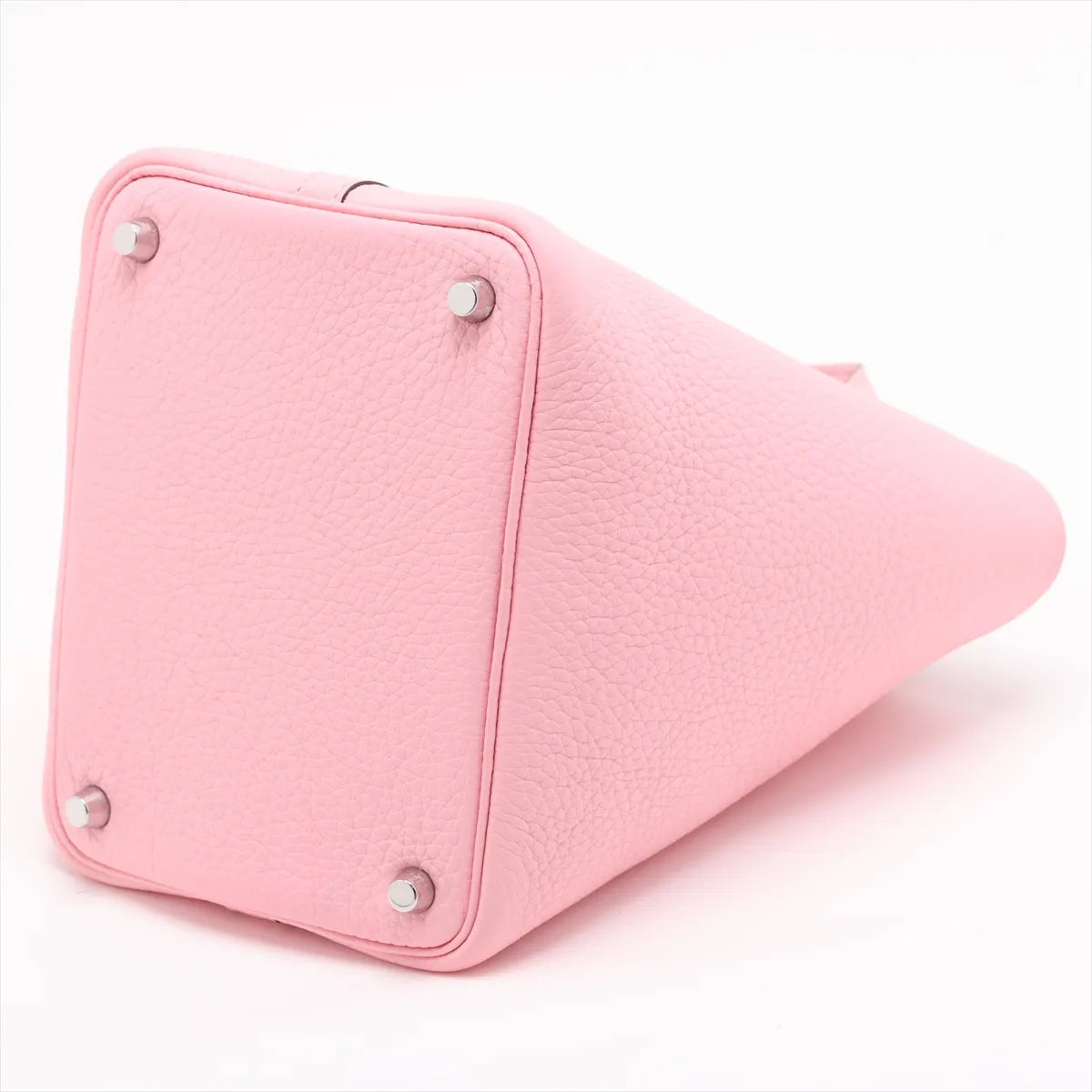 Hermes Picotin Lock 18 PM, Taurillon Clemence, Rose Sakura, silver hardware: Z