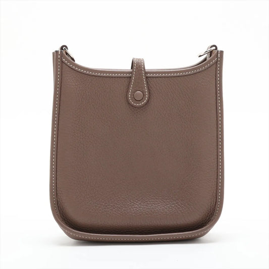 Hermes Evelyne 16 TPM Amazon Taurillon Clemence Etoupe Silver Hardware Y Stamp