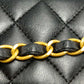 Chanel Mini Matelassé Lambskin Single Flap Chain Bag, Black with Gold Hardware
